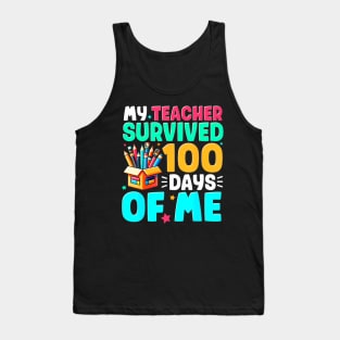 100th Day 100 Days Of School Teacher Boys Girls Kids Tank Top